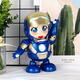 
Qianfeng Internet celebrity dance robot electric toy model singing and dancing glowing and transforming children's gift Dancing robot [yellow - 4 songs] with ordinary battery