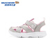 Skechers Children's Small Armor Sandals Girls Velcro Casual Comfortable Toe Beach Shoes 303274L Girls/Grey/Light Pink/GYLP 36