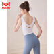 Catman yoga clothes for women 2025 new vest with chest pad Pilates training suit can be worn outside, beautiful spring and summer tops, hyacinth purple vest 2XL recommended 140-155 Jin Jin equals 0.5 kg
