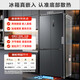 MeiLing worry-free embedded 450L cross-door refrigerator dual-system dual-cycle ultra-thin zero-level embedded first-class energy efficiency variable frequency air-cooled frost-free BCD-450WP9CZX national subsidy 450WP9CZX elegant gray