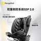 
Kangaroo dad (EURO KIDS) safety seat baby 0-12 years old 360 degree rotating children's car seat Xingtu 3 gray