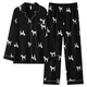 Yalu [Xinjiang algodón] Pajamas de primavera para mujeres 96% de algodón Polka de manga larga Dog 25 años Conjunto de ropa para el hogar New Women's 3E3294 [7a Xinjiang algodón] M: Peso recomendado 80-100 Jin [Jin equivale a 0.5 kg]