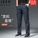 吉普（JEEP）纯棉休闲裤男士工装裤宽松直筒男裤多口袋长裤子夏季薄款男 M9922-蓝色 薄款 30 二尺三【腰围】