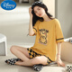 Disney's new pajamas for 2025 for women's summer cotton short-sleeved two-piece summer striped home clothes, free YZT9859 with M women's style, recommended 80-Jin [Jin equals 0.5 kg]