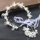 Garland headband headband crown girl princess Korean headdress performance flower girl accessories headband forest blue