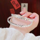 Shining Galaxy Transport 999 Foot Silver Bracelet Women's Sterling Silver Solid Silver Bracelet Broken Bingbing Gifts for Girls' Best Friends Shining Galaxy 999 Foot Silver - Bracelet Pampering Rose Gift Box