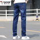 
Woodpecker Jeans Men's 2025 New Loose Straight Summer Thin Cool and Versatile Wear-resistant Stretch Casual Long Trousers 021 Blue + 009 Blue [Regular] 32