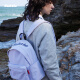 Subtile Rucksack -Rucksackgröße Schoolbag Light Travel im Freien wasserdichte Männer und Frauen Bag Mint Purple