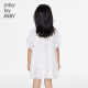 
jnby by JNBY new Jiangnan cloth children's clothing oversizeA short-sleeved dress 25 summer girls 1P4G12240 199/white background colorful pattern random pattern 120 cm