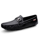 Belle-Ta-Serie Brand Herrenschuhe Hohlbohne Doodle Schuhe Echtes Leder Männer 2025 Sommer neuer Stil Atmungsaktives weiches Leder Sohle ein Fuß Pedal Flaggschiff offizielles Geschäft 9905 Black 40