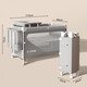 Leyunbao Crib Klappbett Multifunktionales Neugeborenes tragbares Spleißen großes Bettwindel Tisch Baby Shaker Kinderbett Multifunktionales Faltbett