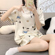 Ou Miaoyu Pyjamas für Frauen im Sommer Neue Kurzärmel-Shorts 2025 neu