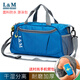L&M beach bag, beach bag, swimming bag, dry and wet separation, outdoor fitness men's and women's storage bag, portable shoulder bag, travel bag, purple, running arm bag with mobile phone