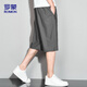 
ROMON (ROMON) sports shorts men's summer breathable thin loose casual running beach pants cropped pants ZH9877 gray 3XL