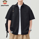 Big Mund Affe Kurzarm Shirt Herren Sommer Trendy Brand Casual Shirt Herren -Farbfarbe Top Simple Jacke Herren chinesische Valentinstagsgeschenk