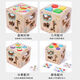 Maigemeng (Maigemeng) Kinder-Erleuchtung für Kinder in Montessori, die Ball Boys und Mädchen Rätselfischen und Ziehen von Radieschen-Holz-Matching-Spielzeugen zwei Sets schlägt.