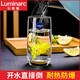 Glass cup household water cup tea cup juice cup milk cup drinking water cup drink cup 6 set LB 6 pack / 290ml high-end 13790+ cup holder + cup / default /
