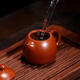 Centenary Liyong Yixing purple sand pot pure handmade original mineral red mud dragon egg pot Kung Fu tea set teapot household 90ml