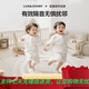 月亮故事（LUNASTORY）宝宝拼接垫爬爬垫加厚家用爬行垫无毒无味x 艺术波点-奶油白[3片装] 58*58*2cm
