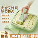 Deutsche Joghurtmaschine für Haushalt kleiner Plug-In-Eis Frittiermaschinentablett Edelstahl DIY Hausgemachte Eismaschine Kinder Mini-Eis gefrorene große Eismaschine Eisschale Matcha Grün