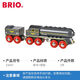 BRIO瑞典经典蒸汽轨道小火车发声高铁列车玩具儿童遥控车拼装 33867-BRIO WORLD声光地铁列车