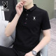 
Playboy men's short-sleeved T-shirt 2025 summer new half-sleeved T-shirt Polo shirt men's trendy Korean slim base shirt 844 white XL suggests 125-140Jin [Jin equals 0.5 kg]