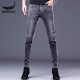 Cogas CHOGATH CHOGATH CROCODILE Crocodile Shirt Brand High-end Denim Trousers Men's Slim Small Foot Summer Thin Stretch Casual Pants Men 1048 Black Regular 28 90-105Jin [Jin equals 0.5 kg]