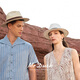 MR DUCK2025 Neues Produkt, leichte und atmungsaktive Panama-Hut, Männer und Frauen, handgepflegtes Baumwoll- und Leinenplaid-Gurtband, Sonnenschutz-Strohhalm MS56328-IVORY BEIGE/COUTWOLLE UND Leinenplaid-Gurtband (57-58cm)
