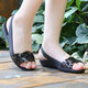 Crocs (Crocs) Frauenschuhe Isabella Open-Toe Leichtes Sommer kleiner Absatz lässig Sandalen offizielle Flaggschiff echt 203228-689-Coral Red 36-37 (W6) 230 mm