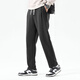 Warrior waffle pants men's summer thin casual sports pants teenager loose men's pants Hemp gray 2XL