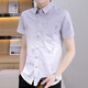 Shirt à manche à manches courtes de style coréen pour hommes semi les chemises minces minces jeunes beaux jaunes 833 m 80-104jin [Jin est égal à 0,5 kg]