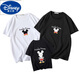 Disney Parent-Child Summer Wear 2025 Neue Familie mit drei und vier familienmodische Mutter-Tochter-Wear-Geschwister-T-Shirt T-Shirt Kurzärärmelte SQ686: Grey 165 Mom S