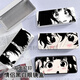 RAFT CORE BRASSE BOX 2D Animation Paar Gesicht Blockierende Ins japanische Cartoon Schwarz-Weiß-Briefpapierstudenten Anti-Fall-Lagerlager Männer und Frauen schwarz 1*1*1 cm [Gläser Box] Paar Gesichtsblocking Z11762