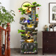 Vista de agua Hui Gran piso rocoso Adorados de agua que fluye Acción de agua Sala de estar Shengcai Fish Tank Opens Fountain Fengshui Wheel 9923 Medium High 133.6cm