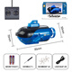 Remote control boat, remote control mini submarine, nuclear submarine, rechargeable dynamic model boat, fish tank, yacht simulation speedboat, yellow, large rechargeable version, suspension function with water, rechargeable version + remote control battery + screwdriver