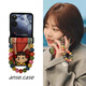 Kaiyan Tan Songyun's same three-dimensional cute girl chain is suitable for Xiaomi mixflip folding screen mobile phone case new MIX Flip2 central axis hinge leather anti-fall female protective cover central axis hinge three-dimensional girl + chain Xiaomi MIX Flip