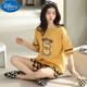 Disney Summer Damen-Kurzärärte-Baumwollkolben-Pyjamas Set Summer Cotton Corea Style Home-Kleidung kann außerhalb von Cartoons getragen werden. Kostenloser Y9853 Match M (Empfohlen 75-95jin [Jin ist gleich 0,5 kg])