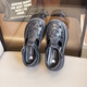 Children's Shoes 2025 Spring and Summer New Girls' Loafers Korean Style Versatile Small Leather Shoes for Big Children and Girls Princess Shoes Black 26 Inner Length 16.7/Suitable for Foot Length 15.7