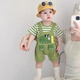 G.DUCKKIDS little yellow duck baby overalls suit summer thin baby summer jumpsuit newborn 2025 new two-piece set 73cm 73