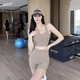 Catman (Miiow) Beautiful Back Shock-Propapop-Proponging Fitness Sports Sports Nuevos pantalones cortos de elevación de cintura alta con traje de yoga Black Bra XL