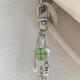 Destined to be a high-value four-leaf clover handmade hanging chain keychain beads small pendant camera chain cute niche wind chime four-leaf clover pendant
