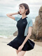 
Swimsuits for women soaking in hot springs to make you look slim in swimming pools Quick-drying one-piece swimsuit removable skirt four-piece set 12128 black L black one-size M (recommended 80-95 Jin [Jin equals 0.5 kg])