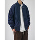RONGXITU Japanese spring fashion brand contrasting lapel jacket men and women ins retro couple loose casual work jacket SSQ-691# blue M