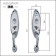 XMSJ Hongli Schloss Edelstahltür C-Level Lock Core Tiandi Lock Lock Türe Anti-Diebstahltür Schloss großer Griff Handhalter Lock Körper 9928 Griff ohne Lock-Kern-Kernkörper mit Tast