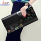 Kangaroo ethnic style clutch bag for women European and American top layer cowhide bag for women fashion small bag trendy envelope bag gold rose small