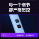康铭4000V电蚊拍充电式大网面家用强力手柄加长伸缩折叠灭蚊灯灭蚊拍 4000V+12颗紫光+电量数显+3893