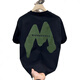 Gtyuwvg2025 sommer Casual Herren Kurzarm T-Shirt Sommer Halbärmel Pure Cotton Trendy Marke Lose All-Match Top T V983 Black XL