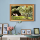 
Diqi White Rose Garden Landscape Character Hand-painted Oil Painting European Entrance Decoration Painting American Restaurant Bedside Bedside Painting 692 Gold Solid Wood Frame 100*70