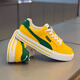 Diggorl Light Luxury Brand Herrenschuhe 2025 Sommer Neue Leinwandschuhe Sport schöpferische Schuhe atmungsaktive weiche Sohleschuhe Männer Weiß Rot 39 (Standard Lederschuhgröße)