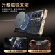 ENBANDA【心系天下】适用三星W25手机壳真皮磁吸翻盖式皮套w25新款旋转支架zfold5全包保护套男女高档防摔 鳄鱼纹【优雅黑】头层牛皮丨旋转支架丨翻盖皮套 三星 W24